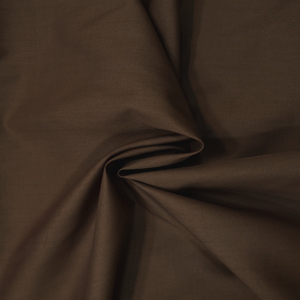 Budget Polycotton by the Roll - BROWN